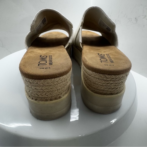 Toms Diana Mule Sandal Size 9 in natural - Picture 6 of 10